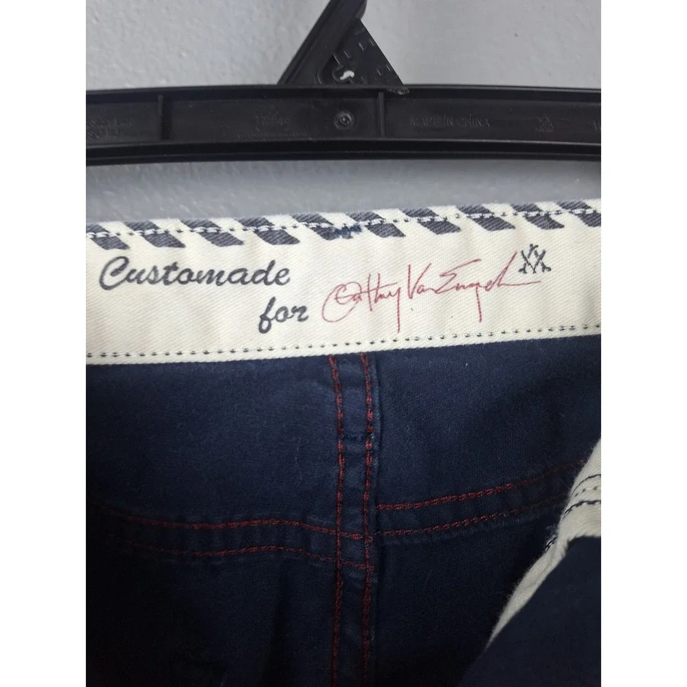 Vans Customade Anthony Van Engelen AVE Chino Pants Mens 32x29 Navy Blue Straight - Picture 8 of 11